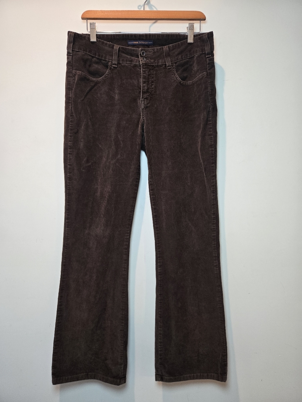 Levi's Curduroy Pants 10 Women's Y2k Slender Bootcut 526 Jeans Brown